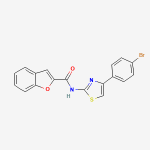 N-(4-(4-bromophenyl)thiazol-2-yl)benzofuran-2-carboxamide