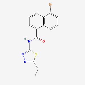 5-bromo-N-(5-ethyl-1,3,4-thiadiazol-2-yl)naphthalene-1-carboxamide