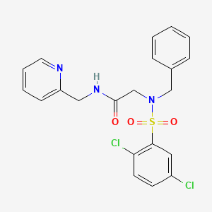 N~2~-benzyl-N~2~-[(2,5-dichlorophenyl)sulfonyl]-N-(pyridin-2-ylmethyl)glycinamide