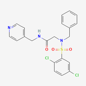 N~2~-benzyl-N~2~-[(2,5-dichlorophenyl)sulfonyl]-N-(pyridin-4-ylmethyl)glycinamide