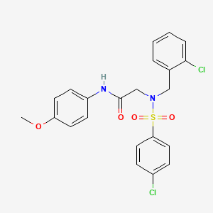 N~2~-(2-chlorobenzyl)-N~2~-[(4-chlorophenyl)sulfonyl]-N-(4-methoxyphenyl)glycinamide