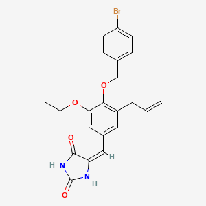 5-{3-allyl-4-[(4-bromobenzyl)oxy]-5-ethoxybenzylidene}-2,4-imidazolidinedione