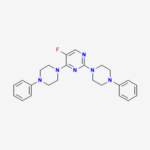 5-Fluoro-2,4-bis(4-phenylpiperazin-1-yl)pyrimidine