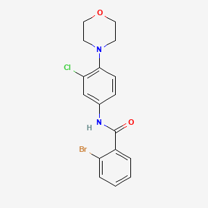 2-bromo-N-[3-chloro-4-(morpholin-4-yl)phenyl]benzamide