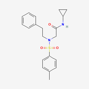 molecular formula C20H24N2O3S B3511518 N-cyclopropyl-2-[(4-methylphenyl)sulfonyl-(2-phenylethyl)amino]acetamide 