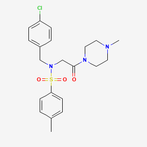 N-(4-chlorobenzyl)-4-methyl-N-[2-(4-methyl-1-piperazinyl)-2-oxoethyl]benzenesulfonamide