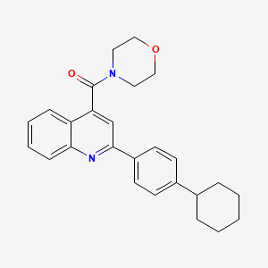 2-(4-cyclohexylphenyl)-4-(4-morpholinylcarbonyl)quinoline