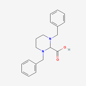 1,3-dibenzylhexahydro-2-pyrimidinecarboxylic acid