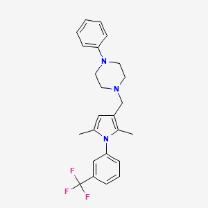 1-({2,5-dimethyl-1-[3-(trifluoromethyl)phenyl]-1H-pyrrol-3-yl}methyl)-4-phenylpiperazine