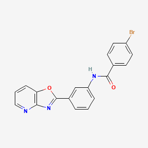 4-bromo-N-[3-([1,3]oxazolo[4,5-b]pyridin-2-yl)phenyl]benzamide