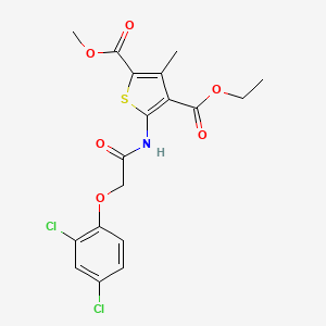 4-Ethyl 2-methyl 5-{[(2,4-dichlorophenoxy)acetyl]amino}-3-methylthiophene-2,4-dicarboxylate