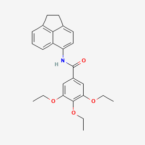 molecular formula C25H27NO4 B3511758 N-(1,2-dihydroacenaphthylen-5-yl)-3,4,5-triethoxybenzamide 