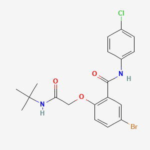 5-bromo-2-[2-(tert-butylamino)-2-oxoethoxy]-N-(4-chlorophenyl)benzamide