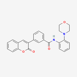 N-[2-(4-morpholinyl)phenyl]-3-(2-oxo-2H-chromen-3-yl)benzamide