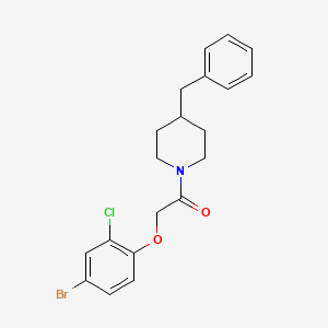 1-(4-Benzylpiperidin-1-yl)-2-(4-bromo-2-chlorophenoxy)ethanone