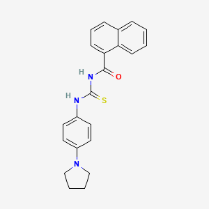 3-(NAPHTHALENE-1-CARBONYL)-1-[4-(PYRROLIDIN-1-YL)PHENYL]THIOUREA