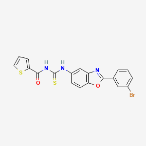 N-{[2-(3-bromophenyl)-1,3-benzoxazol-5-yl]carbamothioyl}thiophene-2-carboxamide