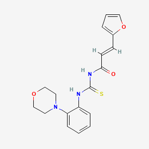 3-(2-furyl)-N-({[2-(4-morpholinyl)phenyl]amino}carbonothioyl)acrylamide