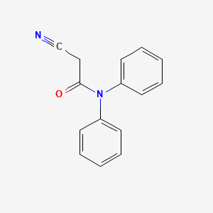 molecular formula C15H12N2O B3511862 2-cyano-N,N-diphenylacetamide 