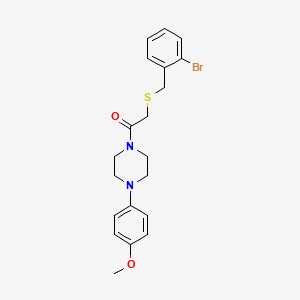 1-{[(2-bromobenzyl)thio]acetyl}-4-(4-methoxyphenyl)piperazine