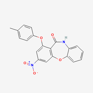 1-(4-methylphenoxy)-3-nitrodibenzo[b,f][1,4]oxazepin-11(10H)-one