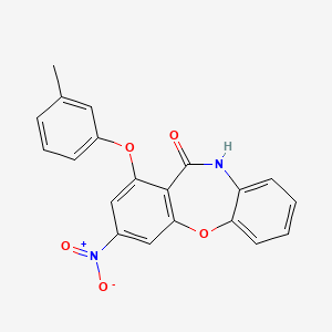 1-(3-methylphenoxy)-3-nitrodibenzo[b,f][1,4]oxazepin-11(10H)-one