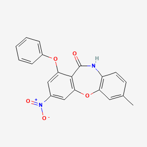 molecular formula C20H14N2O5 B3512014 7-methyl-3-nitro-1-phenoxydibenzo[b,f][1,4]oxazepin-11(10H)-one 