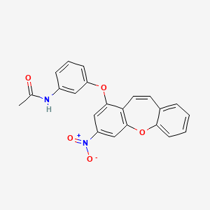 N-{3-[(3-nitrodibenzo[b,f]oxepin-1-yl)oxy]phenyl}acetamide