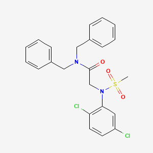 N,N-dibenzyl-N~2~-(2,5-dichlorophenyl)-N~2~-(methylsulfonyl)glycinamide