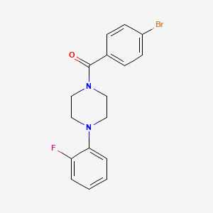 (4-BROMOPHENYL)[4-(2-FLUOROPHENYL)PIPERAZINO]METHANONE