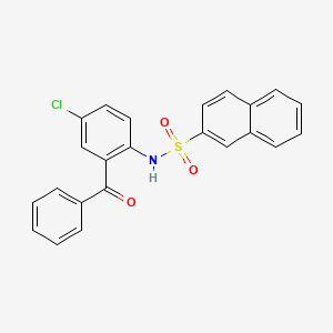 N-(2-benzoyl-4-chlorophenyl)-2-naphthalenesulfonamide