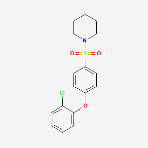 1-((4-(2-Chlorophenoxy)phenyl)sulfonyl)piperidine