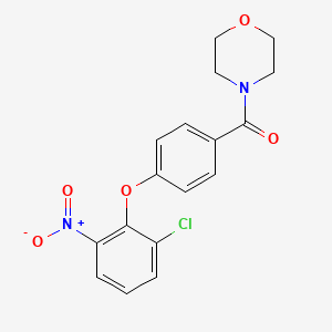 4-[4-(2-chloro-6-nitrophenoxy)benzoyl]morpholine