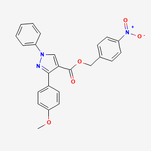 4-nitrobenzyl 3-(4-methoxyphenyl)-1-phenyl-1H-pyrazole-4-carboxylate