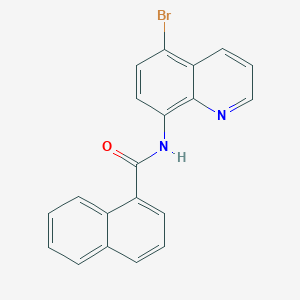 molecular formula C20H13BrN2O B3512270 N-(5-bromoquinolin-8-yl)naphthalene-1-carboxamide 