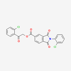 2-(2-chlorophenyl)-2-oxoethyl 2-(2-chlorophenyl)-1,3-dioxo-5-isoindolinecarboxylate