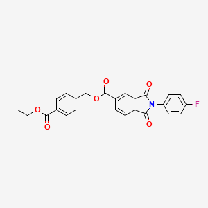 4-(ethoxycarbonyl)benzyl 2-(4-fluorophenyl)-1,3-dioxo-5-isoindolinecarboxylate