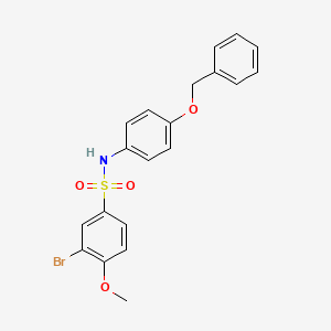 N-[4-(benzyloxy)phenyl]-3-bromo-4-methoxybenzenesulfonamide