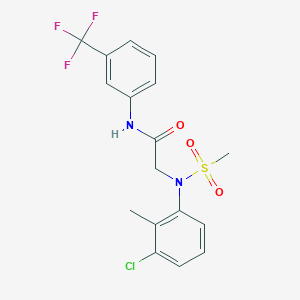 N~2~-(3-chloro-2-methylphenyl)-N~2~-(methylsulfonyl)-N~1~-[3-(trifluoromethyl)phenyl]glycinamide