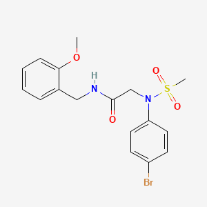 N~2~-(4-bromophenyl)-N~1~-(2-methoxybenzyl)-N~2~-(methylsulfonyl)glycinamide