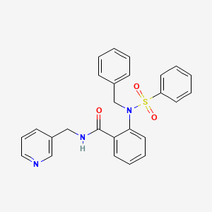 2-[benzyl(phenylsulfonyl)amino]-N-(3-pyridinylmethyl)benzamide