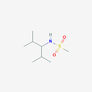 molecular formula C8H19NO2S B3512435 N-(2,4-dimethylpentan-3-yl)methanesulfonamide 