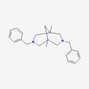 molecular formula C23H30N2 B3512450 3,7-dibenzyl-1,5-dimethyl-3,7-diazabicyclo[3.3.1]nonane 