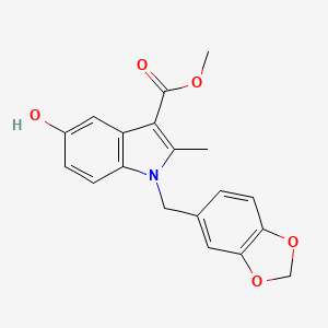 Methyl 1-(benzo[d][1,3]dioxol-5-ylmethyl)-5-hydroxy-2-methyl-1H-indole-3-carboxylate