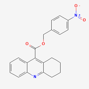 molecular formula C21H18N2O4 B3512510 4-Nitrobenzyl 1,2,3,4-tetrahydroacridine-9-carboxylate 