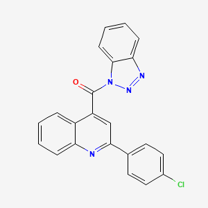 1H-1,2,3-BENZOTRIAZOL-1-YL[2-(4-CHLOROPHENYL)-4-QUINOLYL]METHANONE