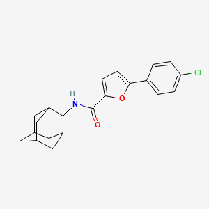 molecular formula C21H22ClNO2 B3512530 N-2-adamantyl-5-(4-chlorophenyl)-2-furamide 