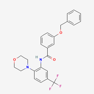 3-(benzyloxy)-N-[2-(morpholin-4-yl)-5-(trifluoromethyl)phenyl]benzamide