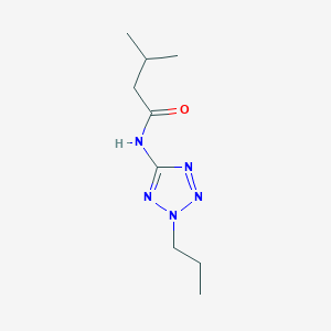 molecular formula C9H17N5O B3512551 3-methyl-N-(2-propyl-2H-tetrazol-5-yl)butanamide 