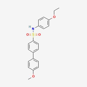 molecular formula C21H21NO4S B3512556 N-(4-ethoxyphenyl)-4-(4-methoxyphenyl)benzenesulfonamide 